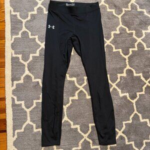 $80 Under Armour mens base layer leggings cold gear Large Black Compression